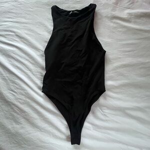 Zara Black Tank Bodysuit Small